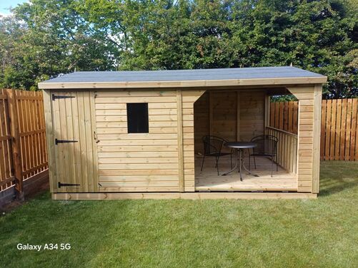 #A086 16x10 Apex Shed with Open Area