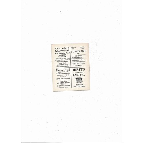 1964/65 Barnsley v Chester City FA Cup Football Programme