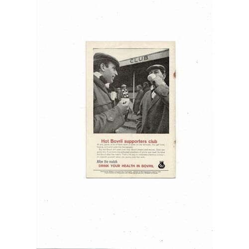 1965 TSV Munchen 1860 v West Ham United European Cup Winners Cup Final Football Programme