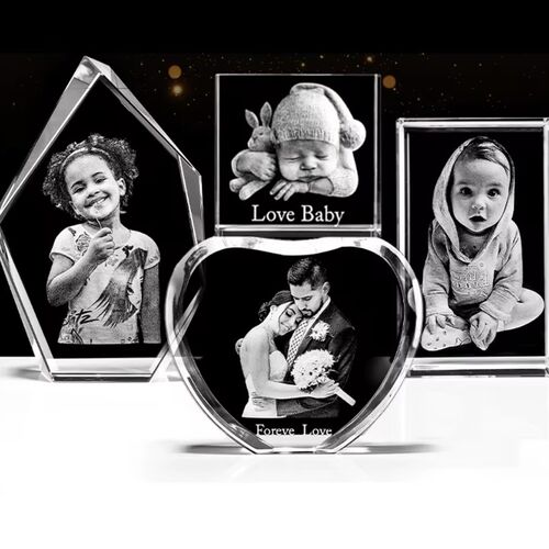 The Beautiful 3D Tiree 10x10x3cm Pure Crystal Heart
