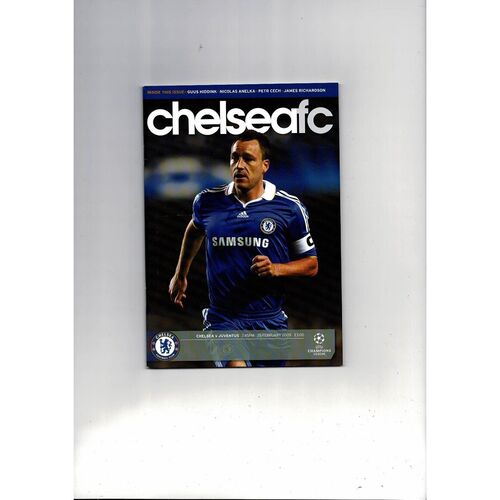 Chelsea v Juventus Champions League Football Programme 2008/09