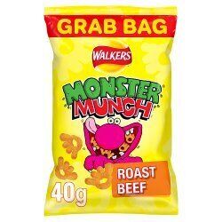 Walkers Monster Munch Roast Beef Crisps