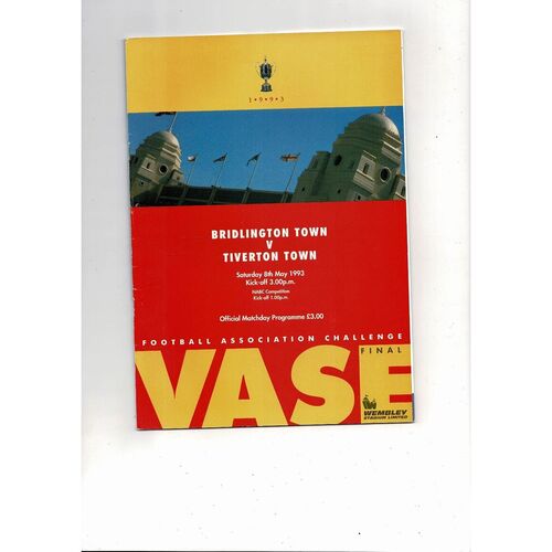 FA Vase Final Football Programmes