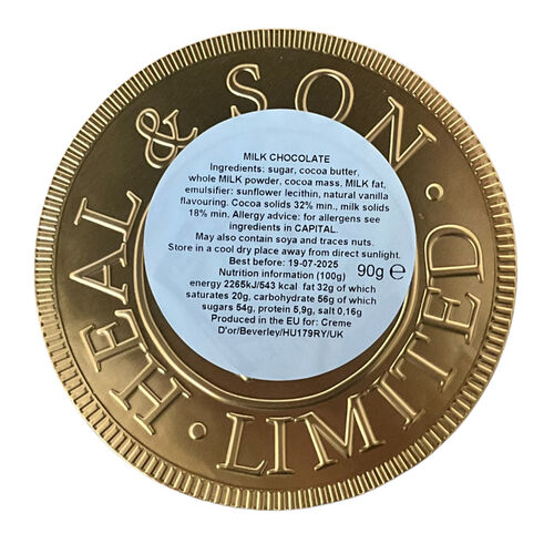 Giant Milk Chocolate Coin 90g