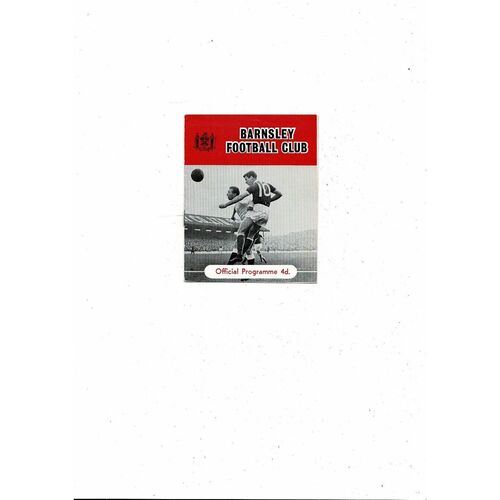 1962/63 Barnsley v Everton FA Cup Football Programme