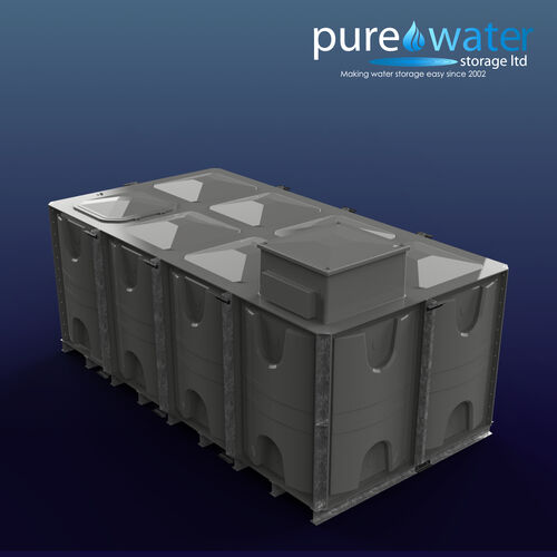 PW.4X2X1.5.IFB.AB - 12000 LITRE SECTIONAL WATER TANK, INTERNALLY FLANGED BASE (IFB) C/W FVH