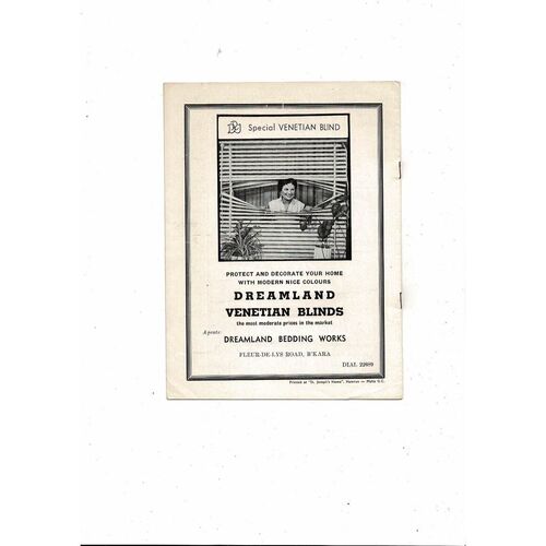 Valletta v Dukla Prague European Cup Football Programme 1963/1964