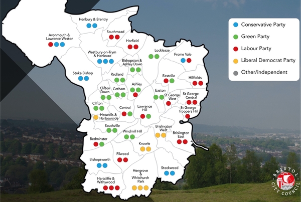 Green index correlates with local election voting