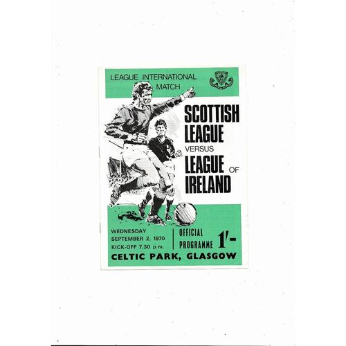 1970/71 Scottish League v League of Ireland Inter League Programme @ Celtic