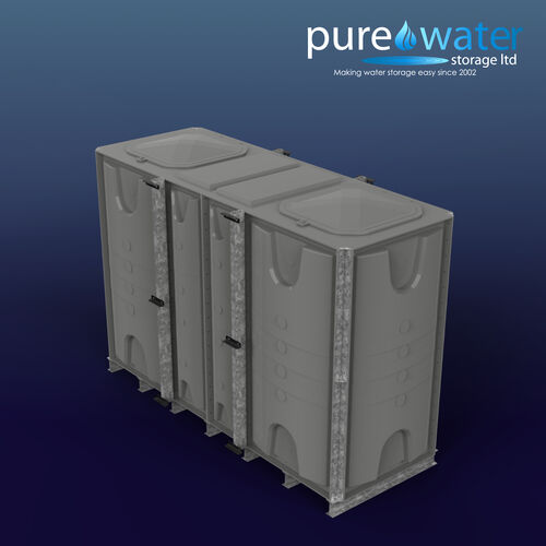 PW.3X1X2.IFB.DIV.AG(1+1) - 6000 LITRE DIVIDED SECTIONAL WATER TANK, INTERNALLY FLANGED BASE (IFB)