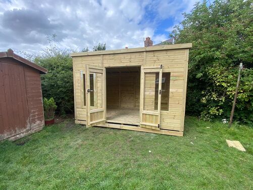 #SHP011 12x10 Pent Summer House