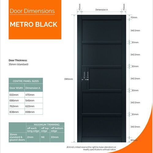 Metro Black Pocket Door