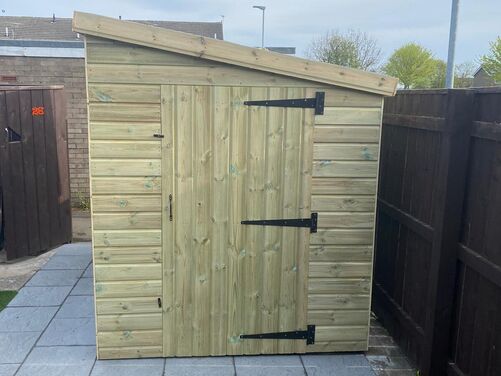 #P079 8x6 Pent Shed