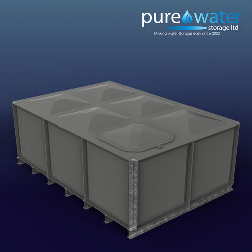 PW.3X2X1.IFB.AG - 6000 LITRE SECTIONAL WATER TANK, INTERNALLY FLANGED BASE (IFB)