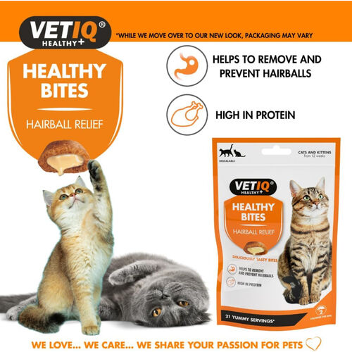 Healthy Bites Hairball Relief For Cats 65g