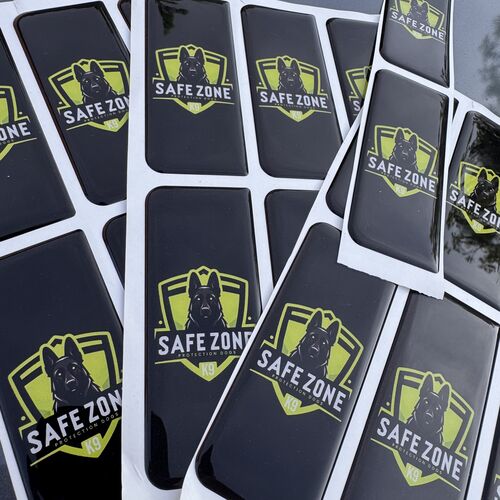 Custom 3D Gel Badge Business Logo