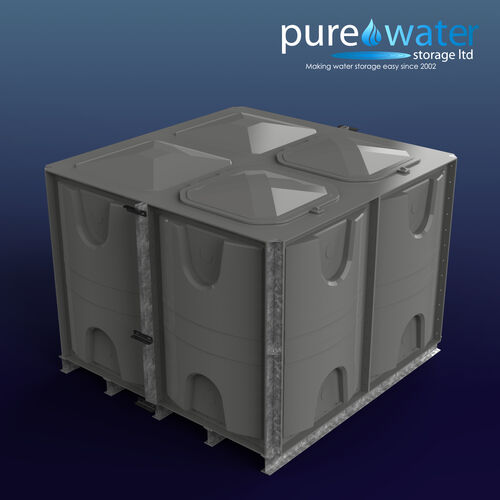 PW.2X2X1.5.IFB.DIV.AG(1+1) - 6000 LITRE DIVIDED SECTIONAL WATER TANK, INTERNALLY FLANGED BASE (IFB)