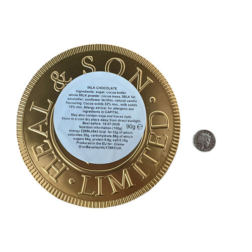 Giant Milk Chocolate Coin 90g