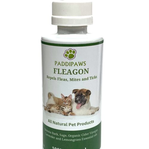 PADDIPAWS Fleagon Spot on - 100% Natural Flea Away Prevention Treatment for Dogs and Cats.