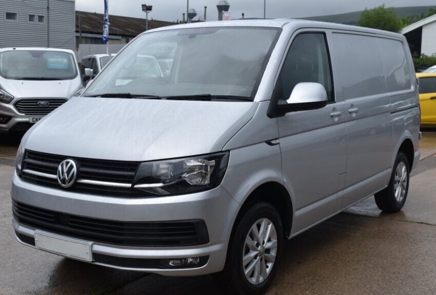 Van before vinyl wrap installation