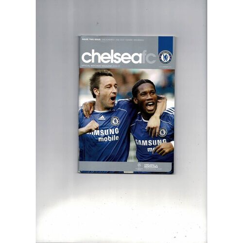 Chelsea v Barcelona Champions League Football Programme 2006/07