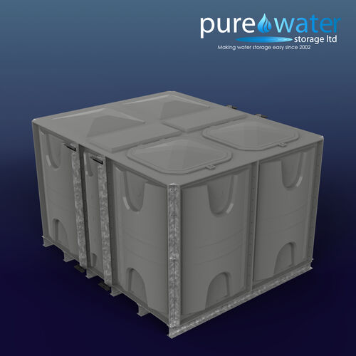 PW.2.5X2X1.5.IFB.DIV.AG(1+1) - 7500 LITRE DIVIDED SECTIONAL WATER TANK, INTERNALLY FLANGED BASE (IFB)