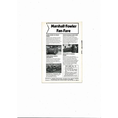 Leeds United v Sparta Prague Fairs Cup Football Programme 1970/71