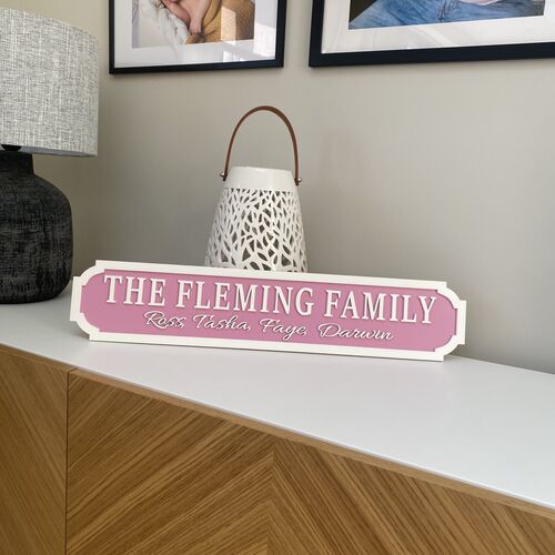 Customised Family Street Signs