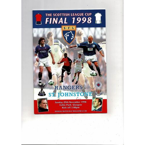 Scottish League Cup Final Football Programmes