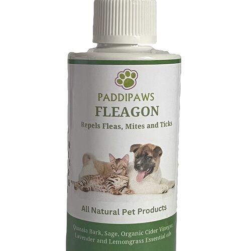 Paddipaws Fleagon Flea Spray - 100% Natural Flea Spray - Prevention Treatment for Dogs and Cats