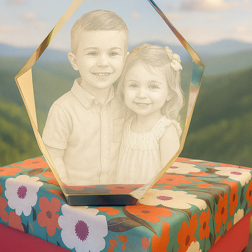 The Super Large 3D Jura Colour Iceberg Crystal