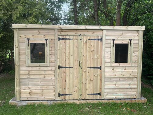 #P012 12x10 Pent Shed