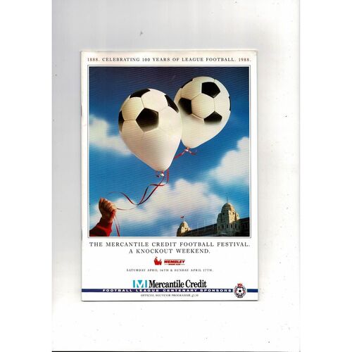 Full Members Mercantile Simod & Zenith Final Football Programmes