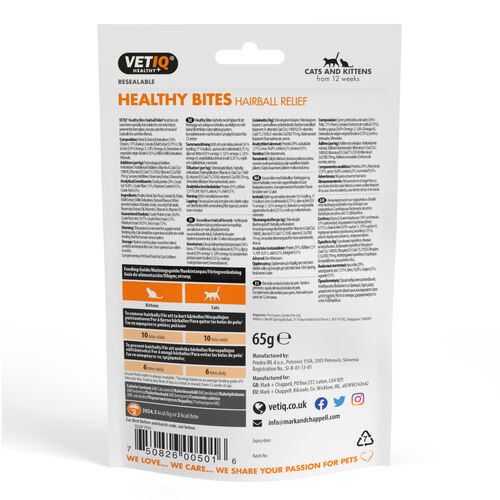 Healthy Bites Hairball Relief For Cats 65g