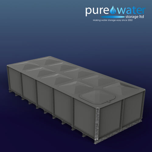 PW.5X2X1.IFB.AG - 10,000 LITRE SECTIONAL WATER TANK, INTERNALLY FLANGED BASE (IFB)