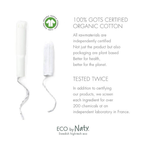 Eco by Naty Organic Tampons - Normal or Super