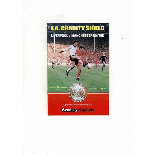 1983 Liverpool v Manchester United Charity Shield Football Programme