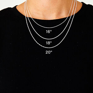 Sterling silver 1.5mm rope chain