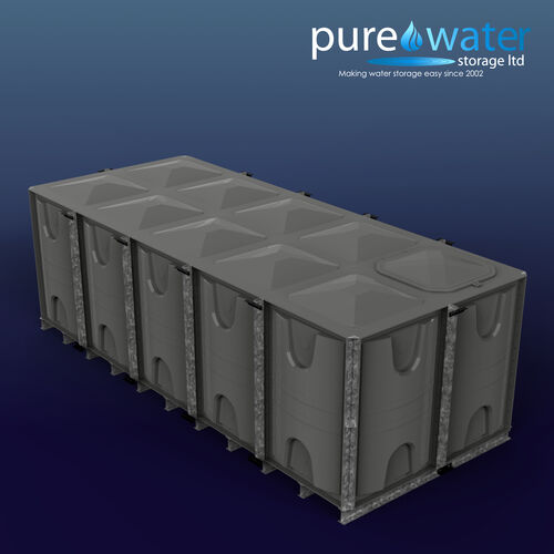 PW.5X2X1.5.IFB.AG - 15000  LITRE SECTIONAL WATER TANK, INTERNALLY FLANGED BASE (IFB)