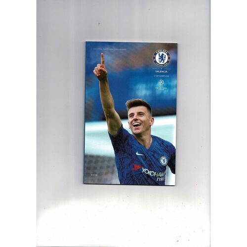 Chelsea v Lille Champions League Football Programme 2019/20 Copy