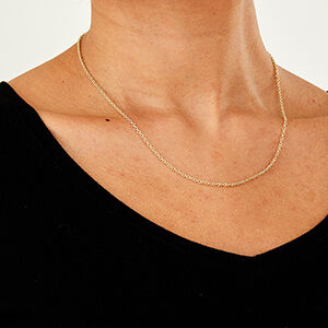 9ct yellow gold 2mm trace chain