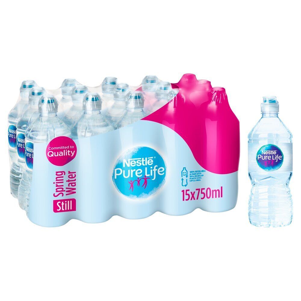 Nestle Pure Life Still Spring Water Sports Cap