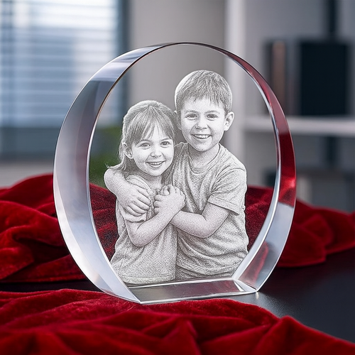 The 3D Harris 10x10x3cm Pure Crystal Circle