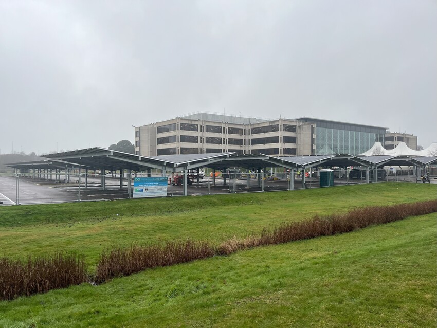 Anchoring the UK's Largest Solar Carport Installation