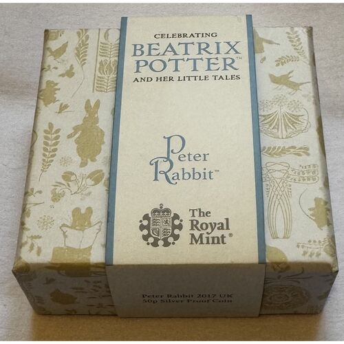 2017 Peter Rabbit UK 50p Silver Proof Coin - 8g