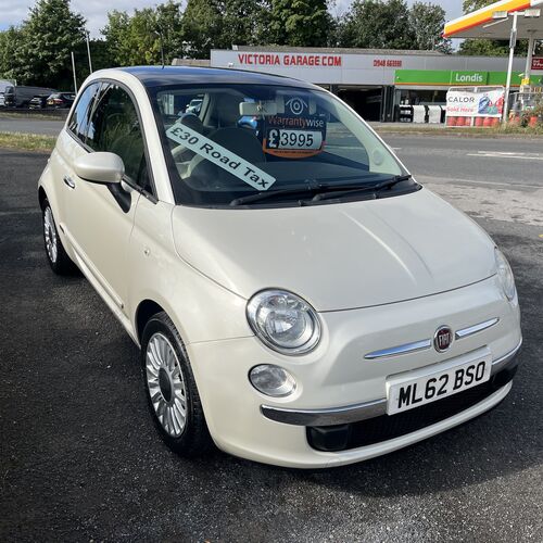 2012 (62) FIAT 500 LOUNGE 1.2 3 DOOR 