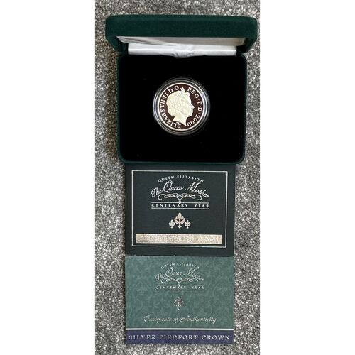 2000 FDC Silver Proof Piedfort Centenary Crown - 56.56g