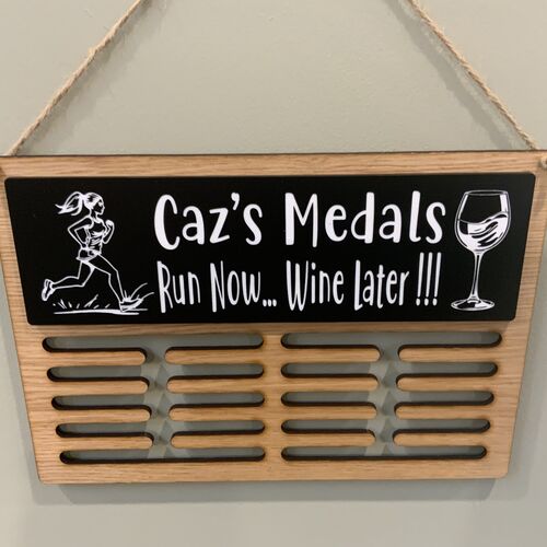 Customised Wine Later | Running Medal Hanger | Custom Medal Display Rack | Sports Medal Hanger | Medal Hanger For Runners