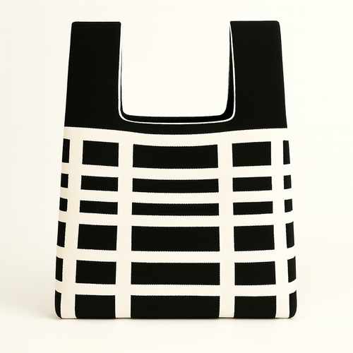 Gridline Knit Bag