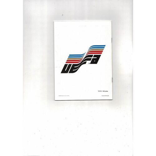 1986 Barcelona v Steaua Bucharest European Cup Final Football Programme